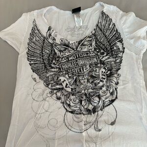 Women’s Harley white shirt
